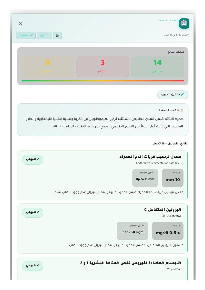 نموذج تقرير - صفحة 1